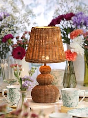Laura Ashley Oak Oak Hasfield Rechargeable Table Lamp - Image 1 of 6
