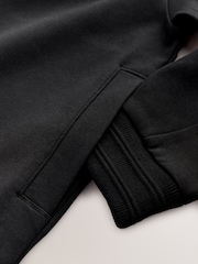 Czarny z tkaniny interlock - Elegancka kurtka bomberka (3–16 lat) - Obraz 10 z 11