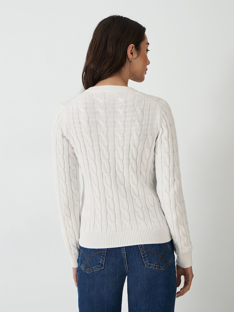 Crew Clothing Heritage Cable Cardigan - 画像 2 / 5