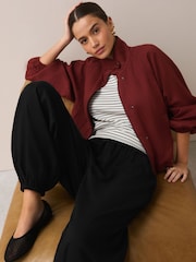 White/Black Balloon Trousers With Linen 2 Pack - Image 2 of 11