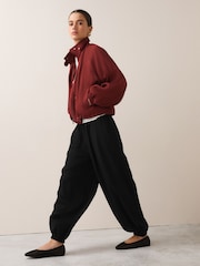White/Black Balloon Trousers With Linen 2 Pack - Image 3 of 11