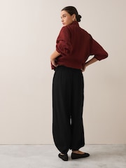 White/Black Balloon Trousers With Linen 2 Pack - Image 6 of 11