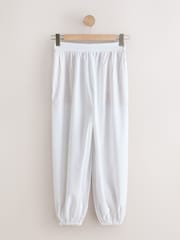 White/Black Balloon Trousers With Linen 2 Pack - Image 8 of 11