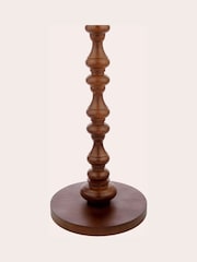 Laura Ashley Brown Millbrook Dark Stained Wooden Floor Lamp Base - Image 6 of 6