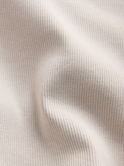 The Set 4 Pack Ribbed Button Cropped Henley Short Sleeve T-Shirts Brown/Pink/Neutral/White - Image 14 of 14