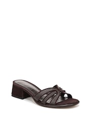 Sam Edelman Brown Farrin 2 Regular Fit Slides - Image 3 of 7