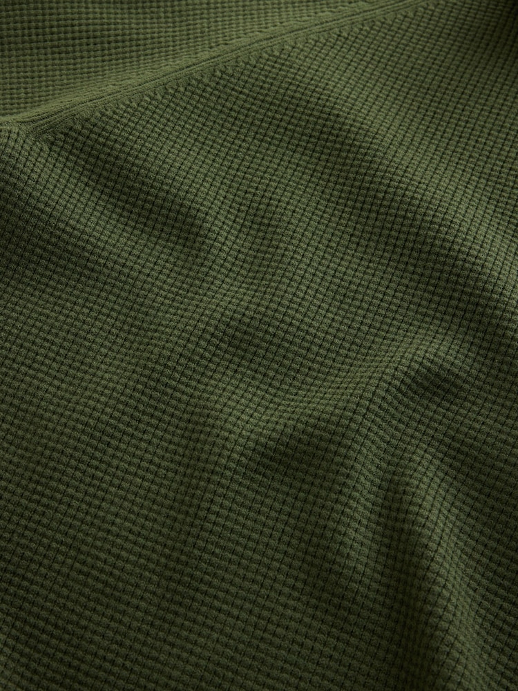 Blue/Olive Green Textured Quarter Zip Jumpers 2 Pack - Image 5 of 5 Blue/Olive Green Textured Quarter Zip Jumpers 2 Pack - Image 5 of 5