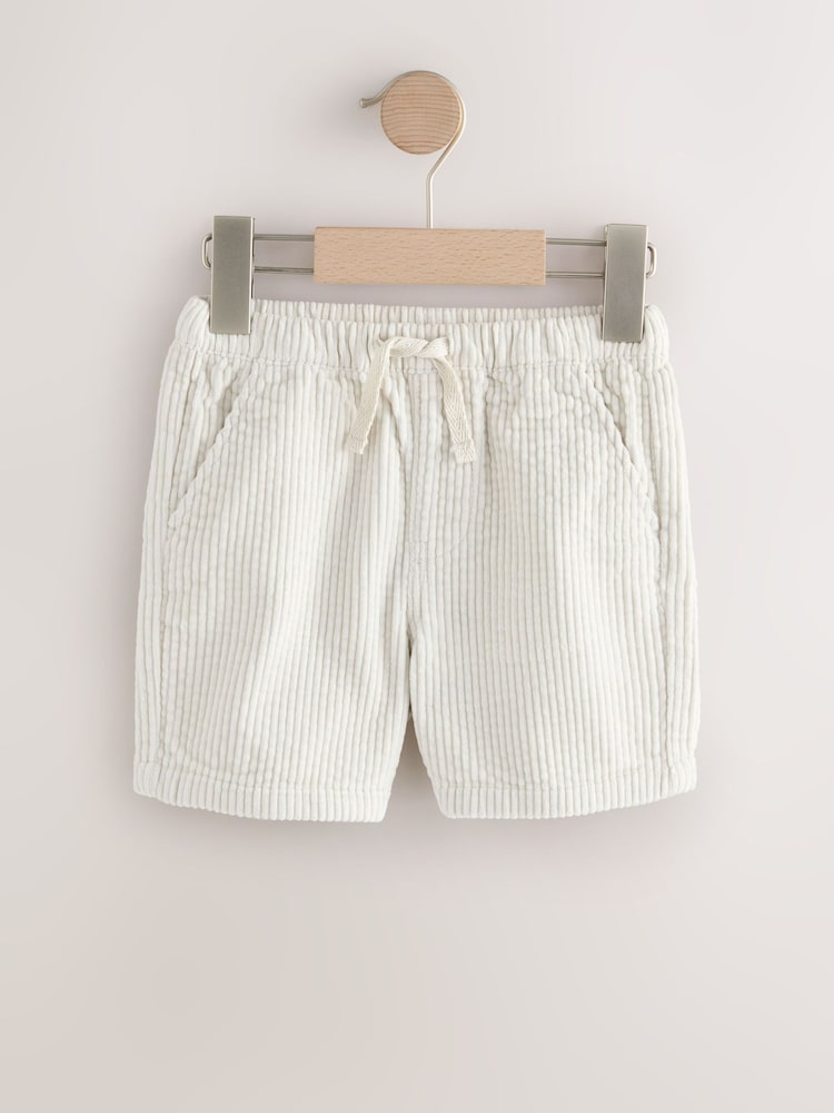Ecru Corduroy Pull On Shorts (3mths-7yrs) - Image 1 of 4