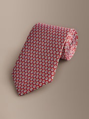 Red Signature Italian Silk Design Tie - Image 1 of 3