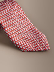 Red Signature Italian Silk Design Tie - Image 2 of 3