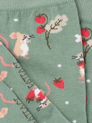 Chaussettes FatFace Souris Fraise - Image 2 de 2