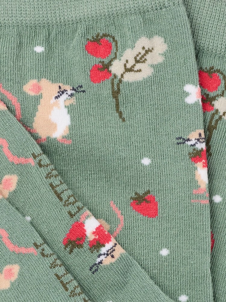 Chaussettes FatFace Souris Fraise - Image 2 de 2