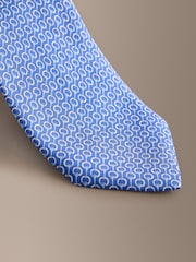 Blue Signature Italian Silk Design Tie - Image 2 of 3