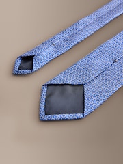 Blue Signature Italian Silk Design Tie - Image 3 of 3
