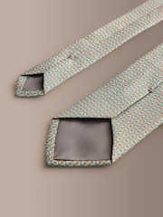 Green Signature Italian Silk Design Tie - Image 3 of 3