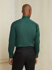 Green N. Premium Cotton Stretch Shirt and Tonal Tie and Tie Clip Set - Image 3 of 5