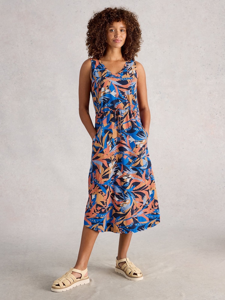 White Stuff Blue Heidi Jersey Dress - Image 1 of 6 White Stuff Blue Heidi Jersey Dress - Image 1 of 6