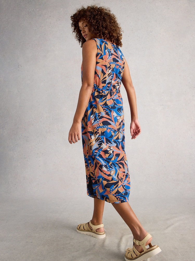 White Stuff Blue Heidi Jersey Dress - Image 2 of 6 White Stuff Blue Heidi Jersey Dress - Image 2 of 6