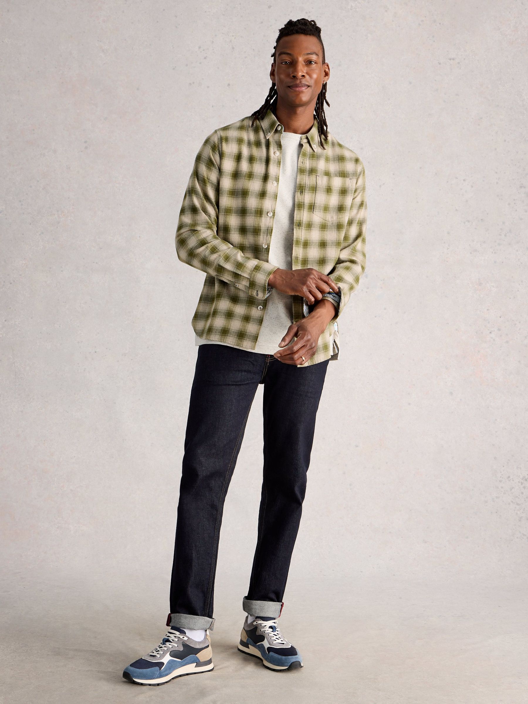 Buy White Stuff Green Ludlow Two Tone Check Shirt from the Next UK