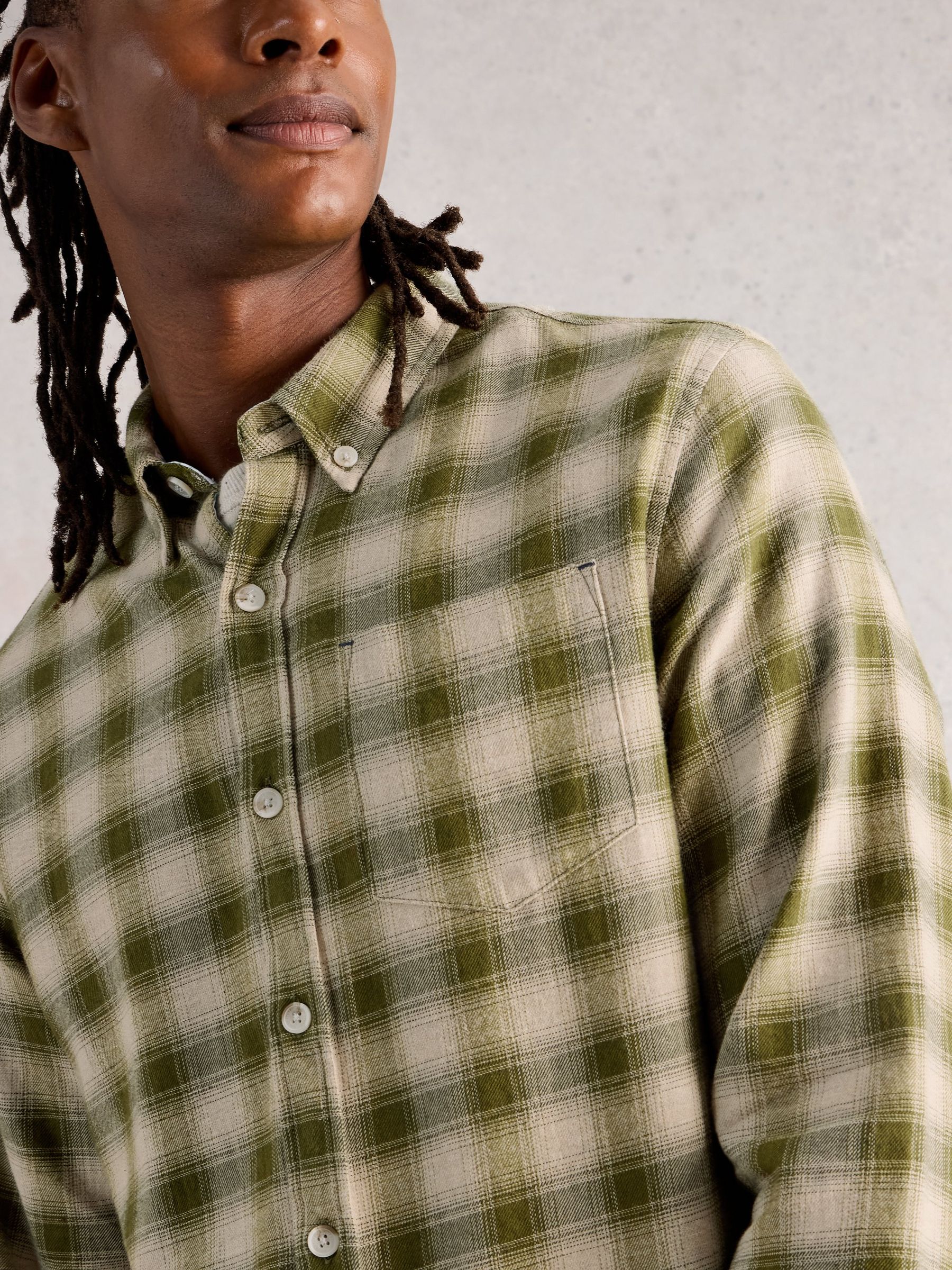 Buy White Stuff Green Ludlow Two Tone Check Shirt from the Next UK
