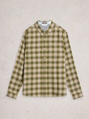 ירוק - White Stuff Ludlow Two Tone Check Shirt - תמונה 5 מתוך 6
