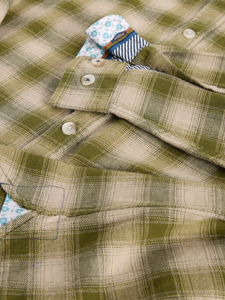 ירוק - White Stuff Ludlow Two Tone Check Shirt - תמונה 6 מתוך 6