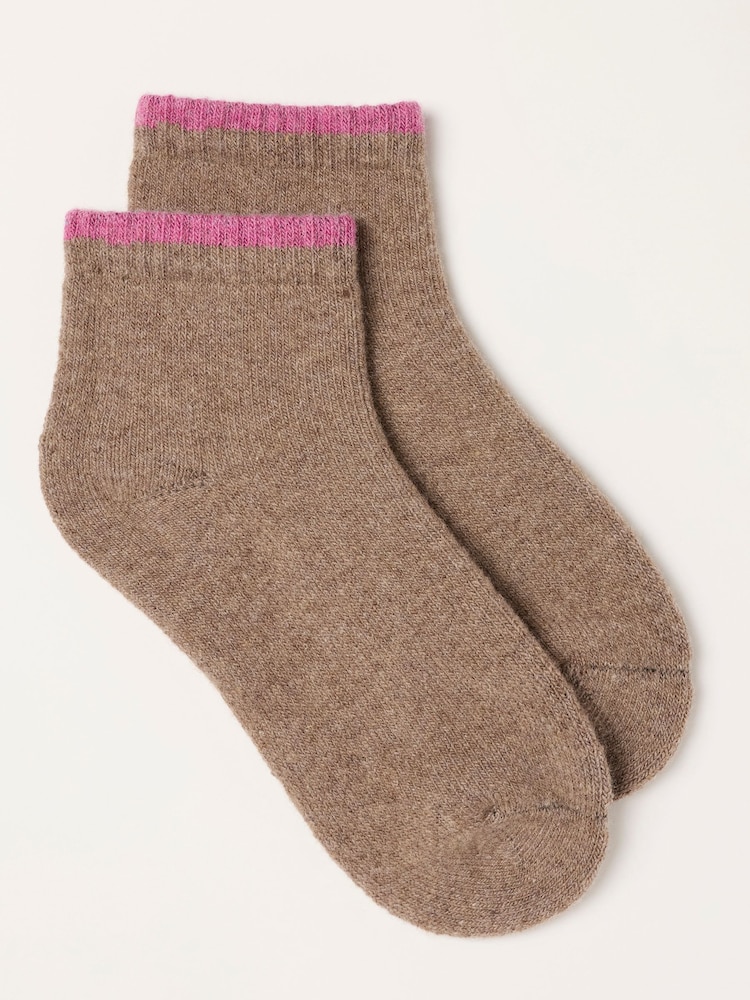 FatFace Brown Lounge Socks - Image 1 of 2 FatFace Brown Lounge Socks - Image 1 of 2