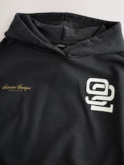 Washed Charcoal Relaxed Fit Graphic Hoodie (3-16yrs) - Image 7 of 8