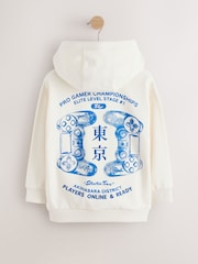 Cream Controller Regular Fit Older Graphic Print Hoodie (3-16yrs) - Image 2 of 4