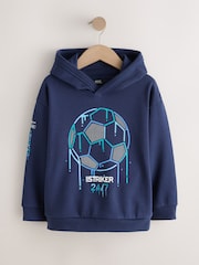 Fútbol azul - Sudadera con capucha con estampado gráfico para mayores (3-16años) - Imagen 1 de 6