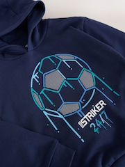 Fútbol azul - Sudadera con capucha con estampado gráfico para mayores (3-16años) - Imagen 4 de 6