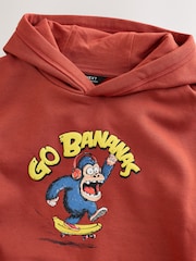Rust Monkey Regular Fit Older Graphic Print Hoodie (3-16yrs) - Image 3 of 4