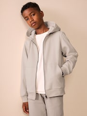 Ecru Zip Through Sweat Hoodie (3-16yrs) - Image 4 of 9