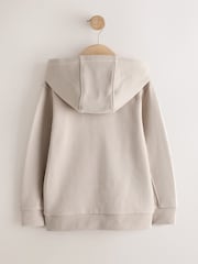 Ecru Zip Through Sweat Hoodie (3-16yrs) - Image 7 of 9