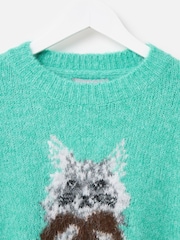 Oliver Bonas Cat Crew Neck Knitted Jumper - Imagen 5 de 8