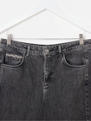 Oliver Bonas Washed Denim Barrel Leg Jeans - Image 5 of 7