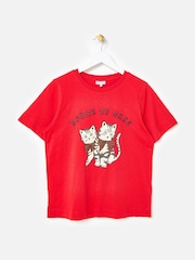Oliver Bonas Red House Of Cats Graphic T-Shirt - Image 1 of 5