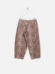 Oliver Bonas Brown Barrel Leg Jeans - Image 4 of 7