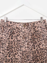 Oliver Bonas Brown Barrel Leg Jeans - Image 5 of 7