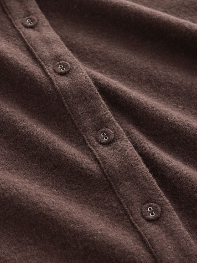 Laura Ashley Chocolate Brown Button Through Lounge Cardigan - Image 2 of 3