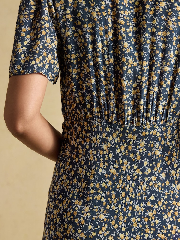 yellow navy blue dress Buy Joules Lainey & Ditsy Bias Cut Maxi from Next USA On Sale for 70% Off Lindsay Sequined Lace Dress Color:Nude/Multi or chic JESSICA HOWARD