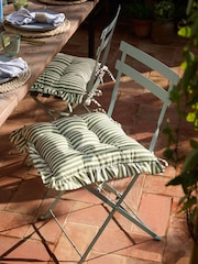 Wylder Set of 2 Millie Ruffle Seat Pads - תמונה 1 מתוך 6