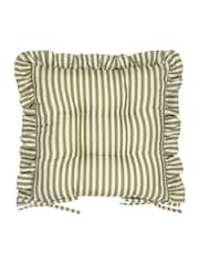 Wylder Set of 2 Millie Ruffle Seat Pads - תמונה 3 מתוך 6