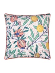 Morris & Co Coral Lemon Fruits Outdoor Cushion - Image 2 of 6
