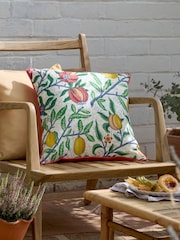 Morris & Co Yellow Tomato Red Fruits Outdoor Cushion - Image 1 of 6