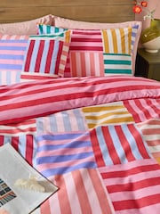 Furn Ana Stripe Duvet Cover and Pillowcase Set - Afbeelding 3 van 4