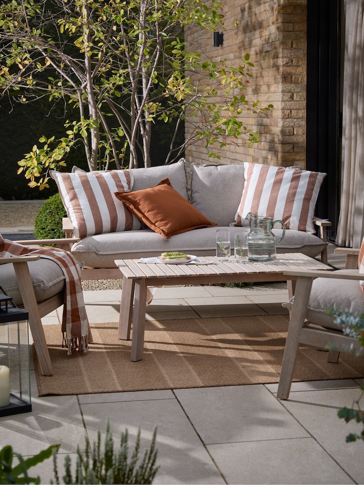 Yard Pecan Holmfirth Canvas Outdoor Cushion - Image 2 of 6