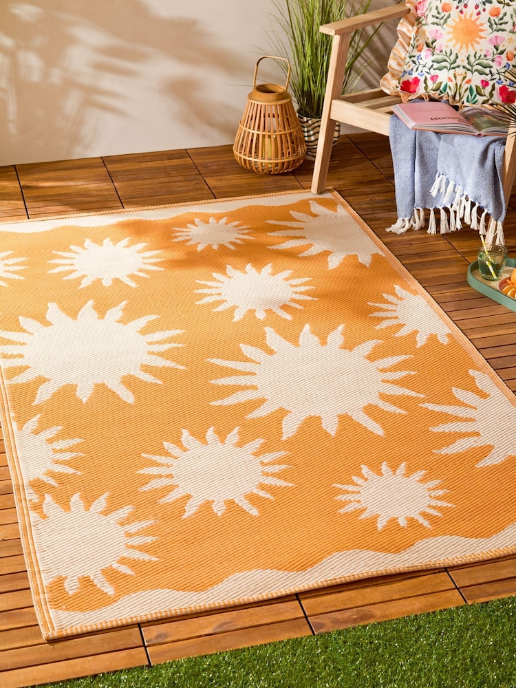 Furn Sunrise Yellow Summer Solstice Outdoor Rug - Image 1 of 7
