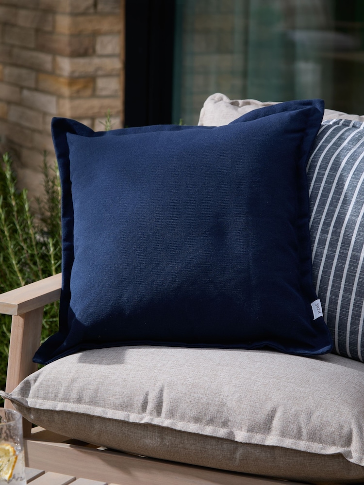 Yard Navy Holmfirth Canvas Outdoor Cushion - Image 1 of 6