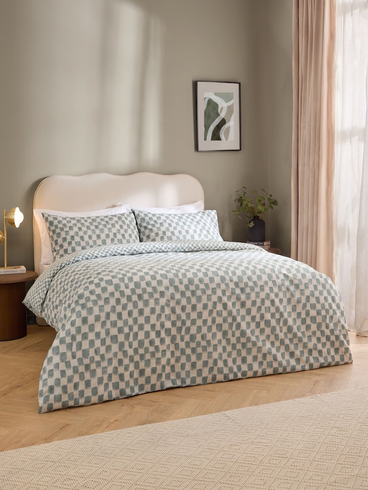 HÖEM Aqua Nyhavn Duvet Cover and Pillowcase Set - Image 1 of 4